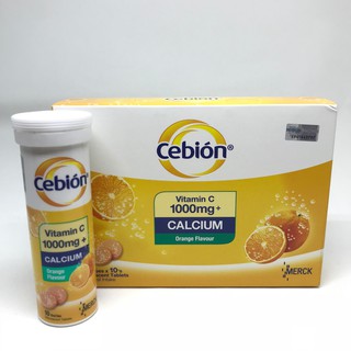 Cebion Vitamin C 1000mg + Calcium Effervescent 10's x 4 ...