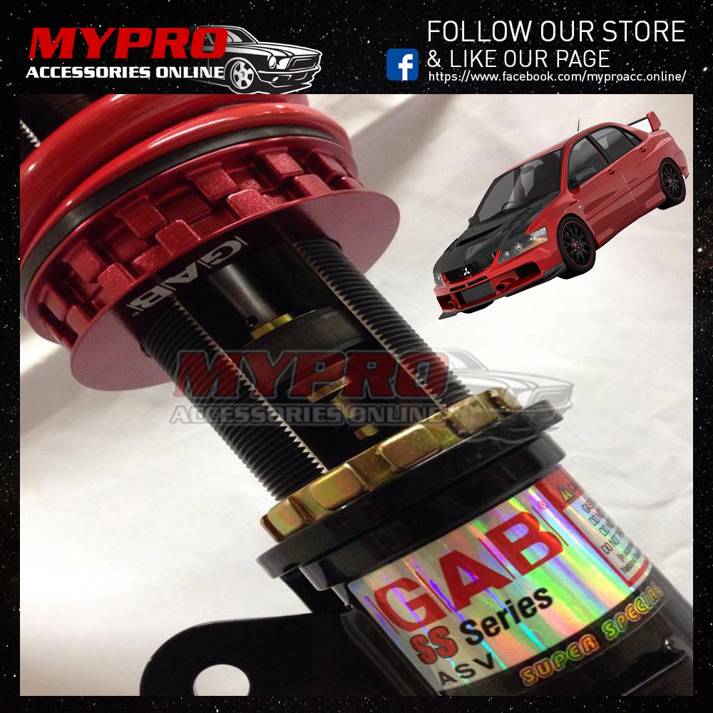 Best Mitsubishi Evo 7 8 9 2001 Gab Ss Series Hi Lo Soft Hard Adjustable Absorber Suspension Shopee Malaysia