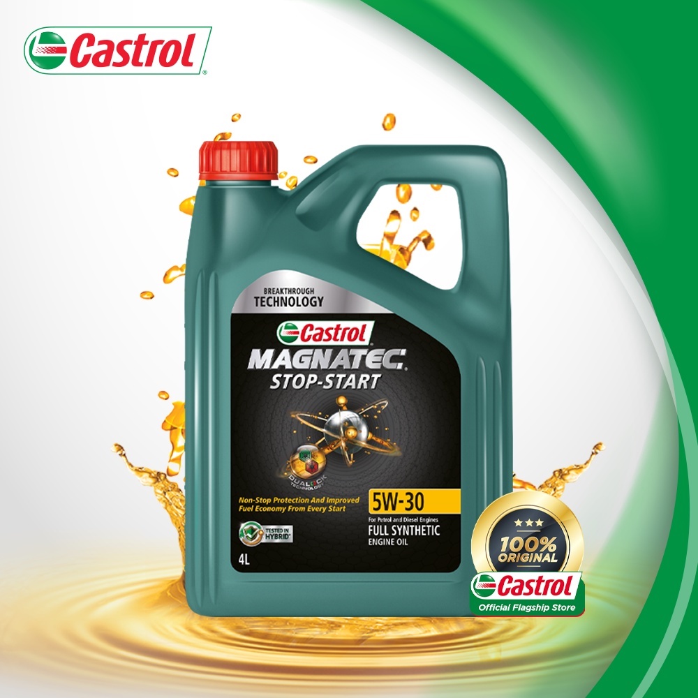 Castrol MAGNATEC Stop-Start 5W-30 for Petrol, Diesel, and Hybrid Vehicles (4L)