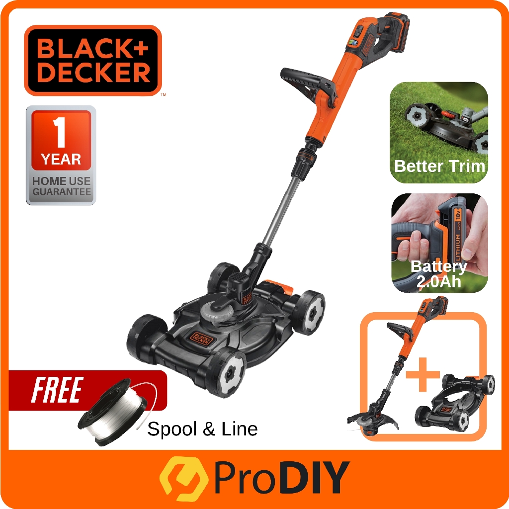 black and decker battery trimmer edger