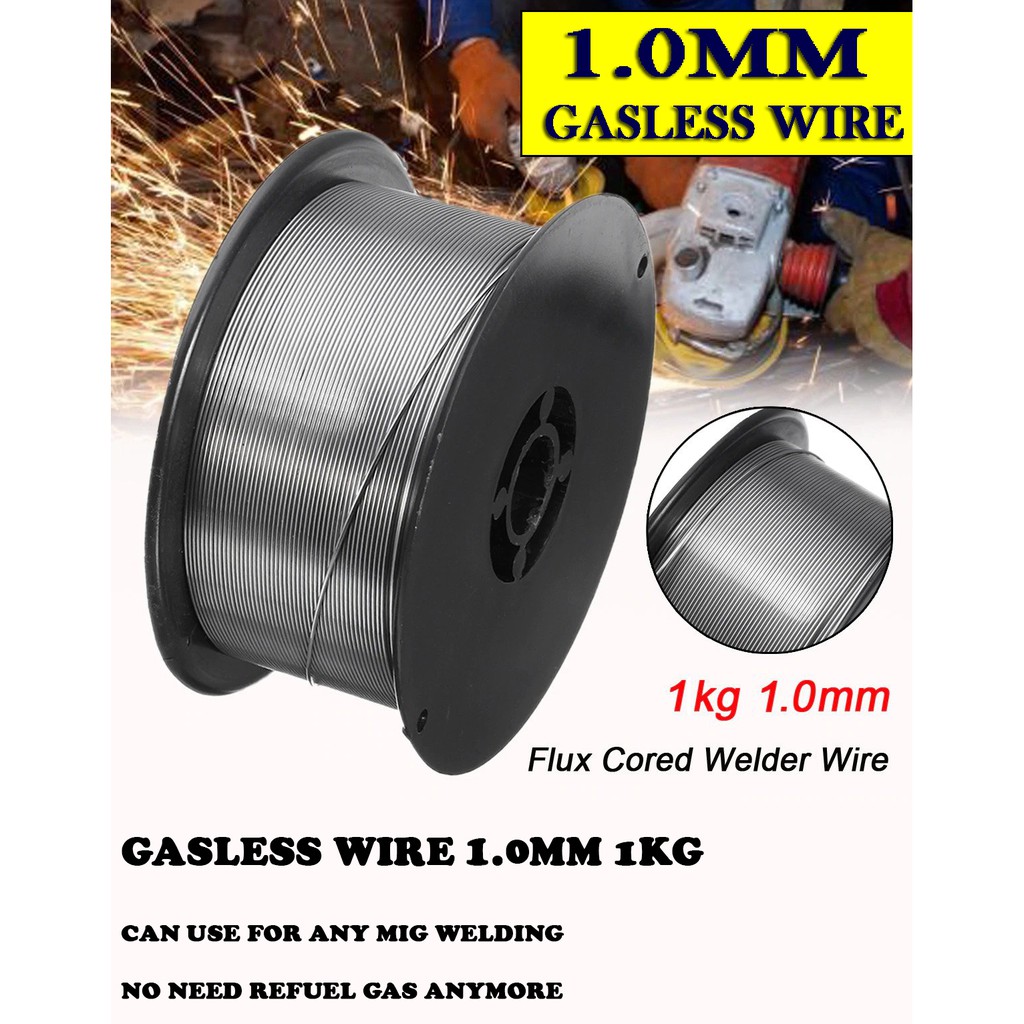 Gasless Wire 1kg 1.0mm Flux Cored Gasless Mig Welding Wire Shopee