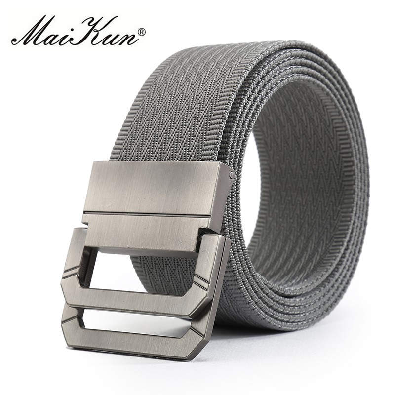 Maikun Nylon Belts for Men Army Tactical Men's Belt Double Rappelling Buckle