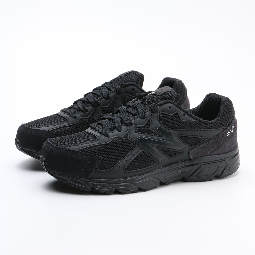 New Balance 480v5 Black Suede Retro Running Shoes Men And Women Couple |  Shopee Malaysia