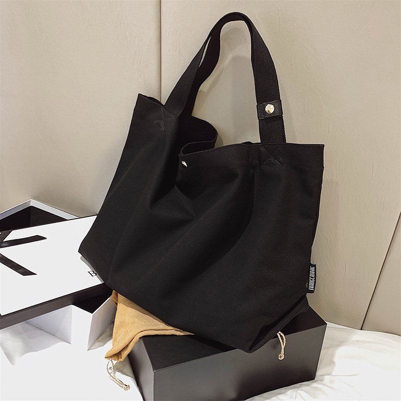 Ready Stock】Big Capacity Canvas Tote Bag Shoulder Bag Large Women Bag Beg  Wanita Kapasiti Besar Pelajar 帆布包托特包大容量女 | Shopee Malaysia