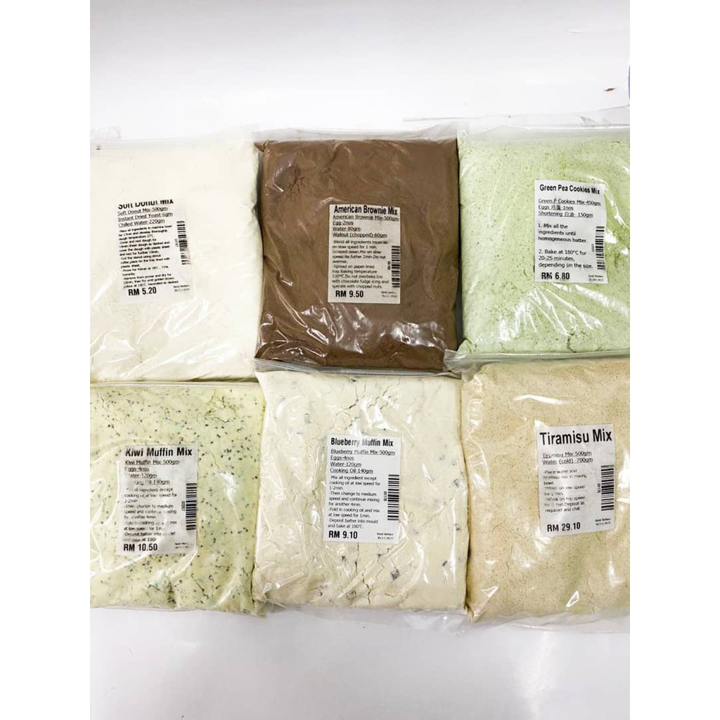 Bakels fresh cake premix easy to make sponge cake mix green pea kiwi american brownie blueberry tiramisu soft donut