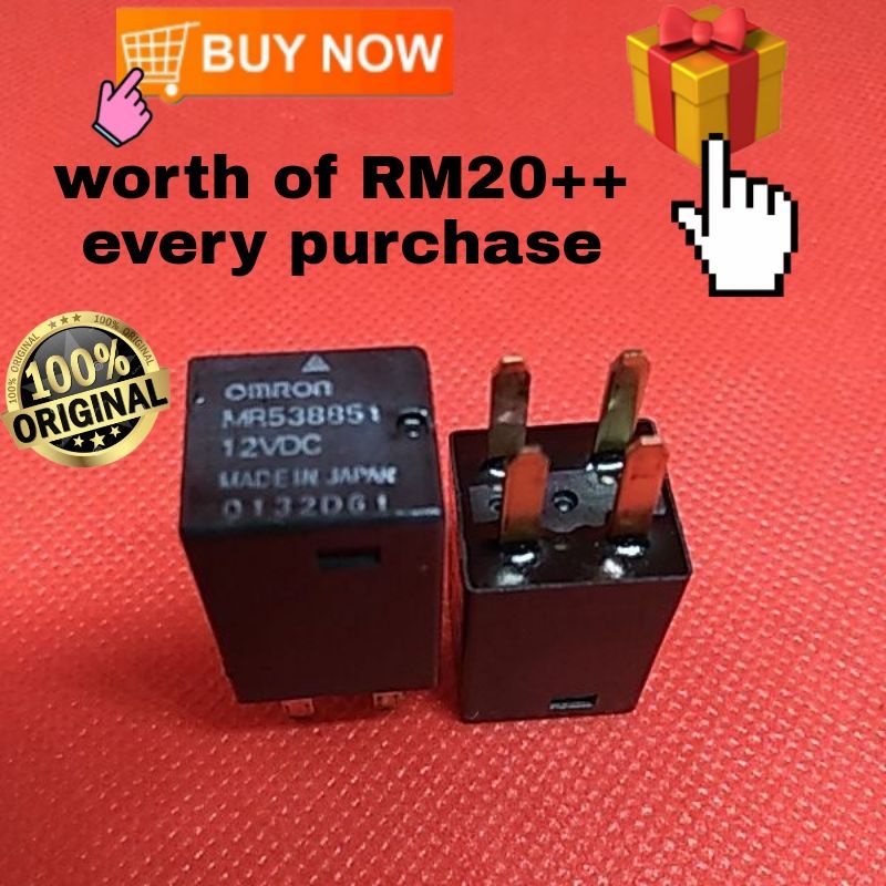 Omron Original Relay Mr 538851 For Fuel Pump And Horn Relay Shopee