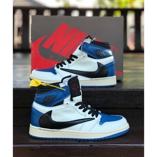Nike Air Jordan 1 High Travis Scott X Fragment Premium Shopee Malaysia