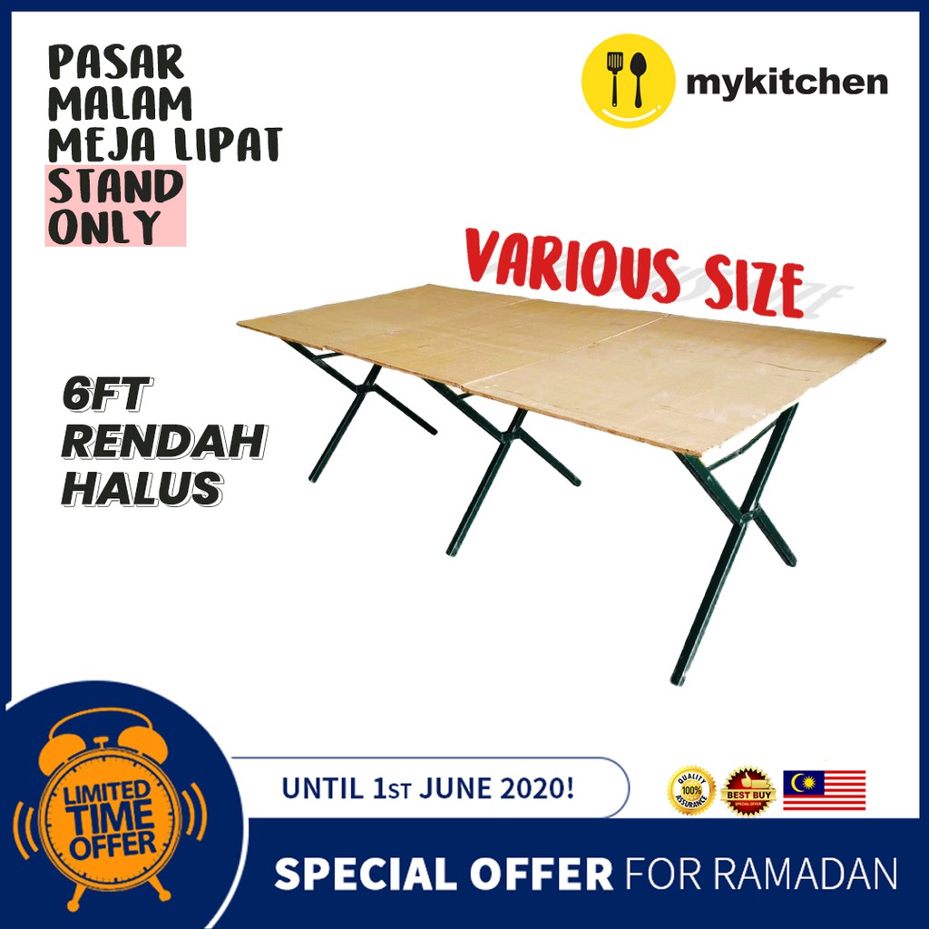 6ft Rendah Low Pasar Malam Meja Lipat  Portable Table with 