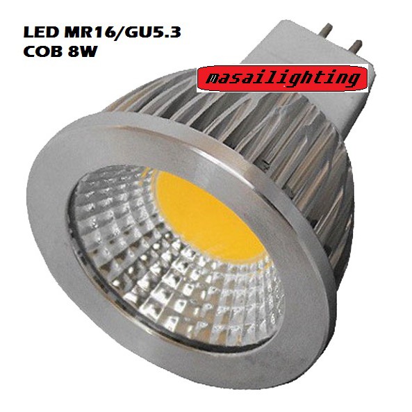 Mr16 Gu5 3 3w 8w Led Bulb Mr16 High Power 220v Daylight Warm White Color Shopee Malaysia
