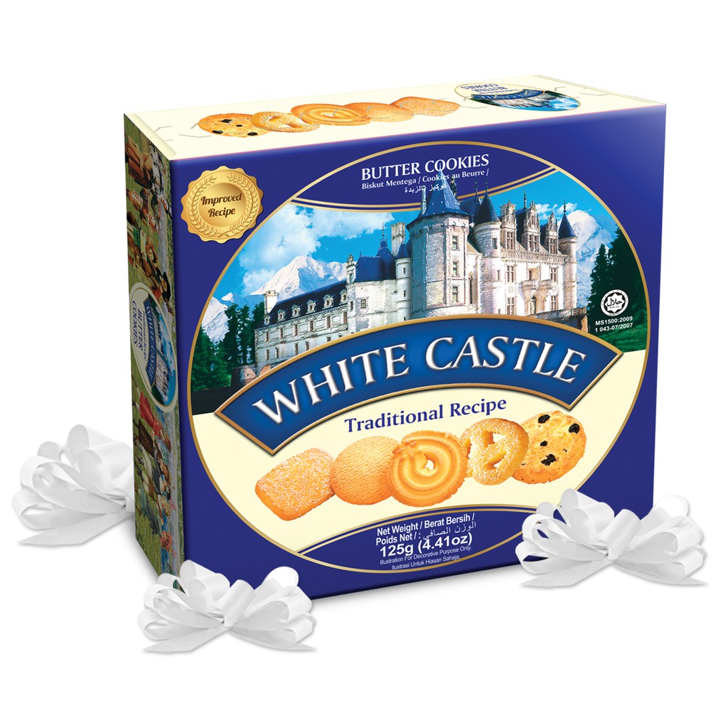 White Castle Butter Cookies Wedding Door Gift 125g Shopee Malaysia