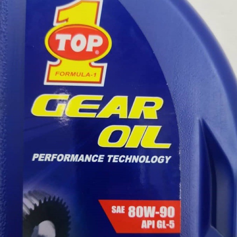 Top 1 SAE 80W90 GL5 Gear Oil (4 liter) Shopee Malaysia