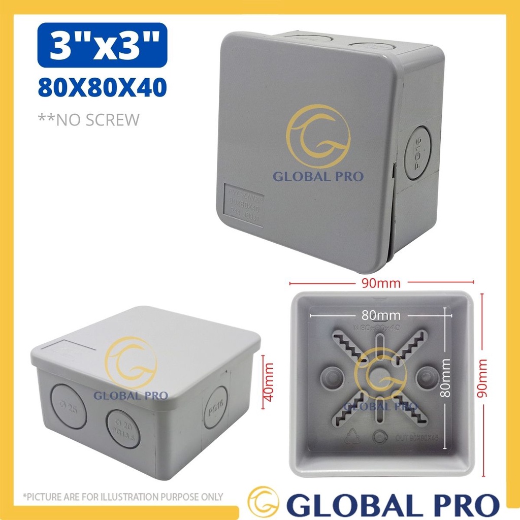 WIREMAN PVC Multipurpose Waterproof / Weatherproof  Electronic Project Enclosure Box (3X3, 4X4, 4X4XH, 6X4, 6X4 XH)