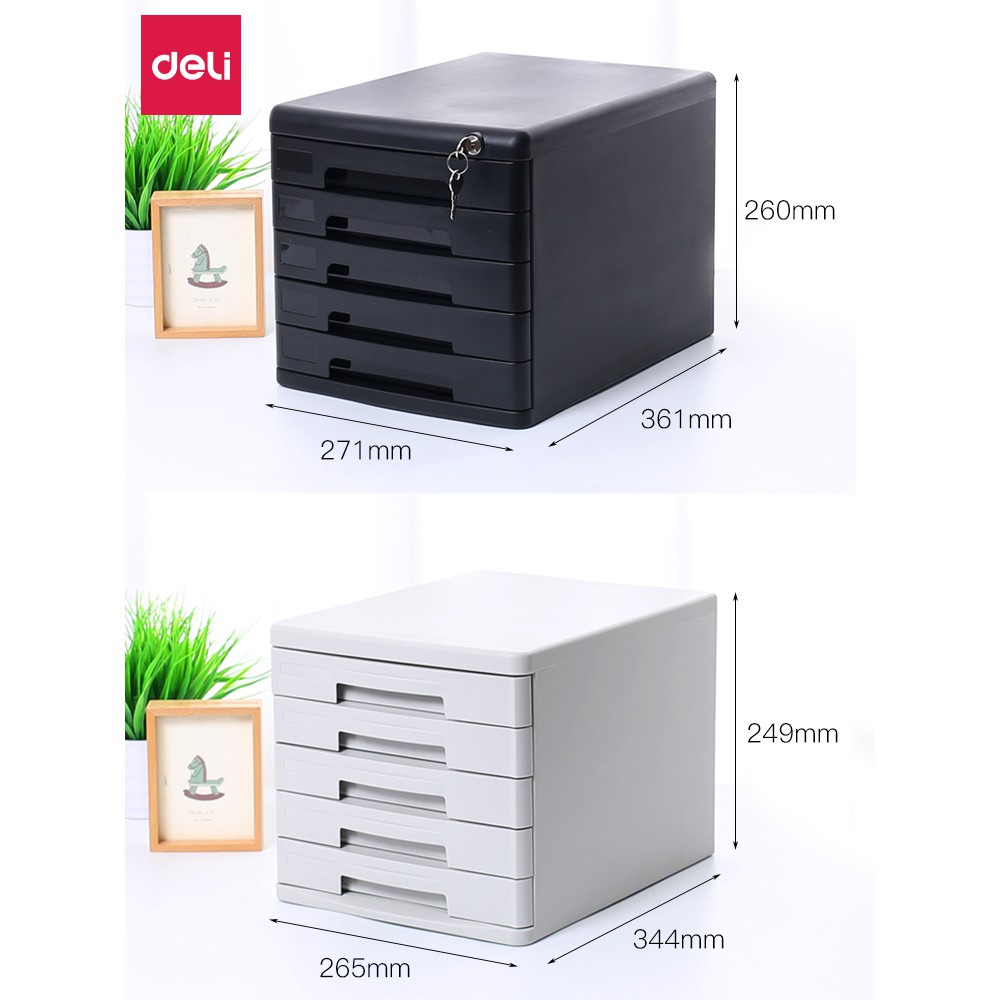 Effective Desktop File Cabinet With Lock Drawer Plastic Filing Rack Office Data Storage File Box File Box Cabinet Shopee Malaysia