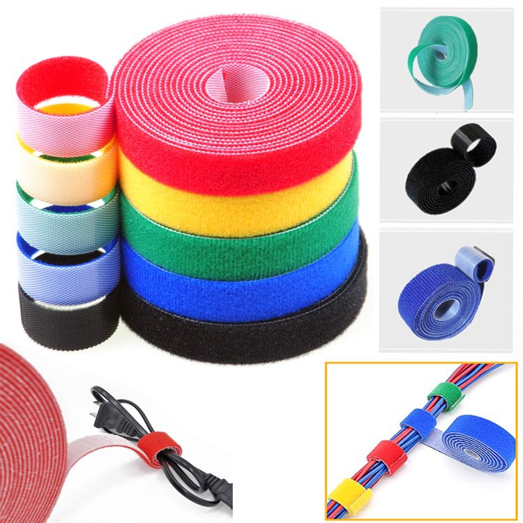 5M Wire Organizer Velcro Cable Ties, Velcro Straps Tape, Adhesive
