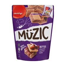 Munchy S Muzic Bites Chocolate Hazelnut Wafer Cubes Biskut Kacang Hazelnut 180g Shopee Malaysia