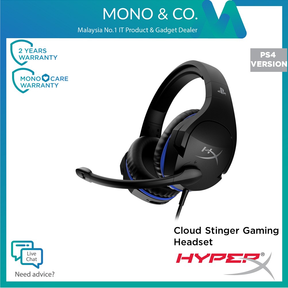 Kingston Hyperx Cloud Stinger Gaming Headset Hx Hscs Bk As Hx Hscss Bk As Hx Hscsc Bk Hx Hscscx Bk Shopee Malaysia