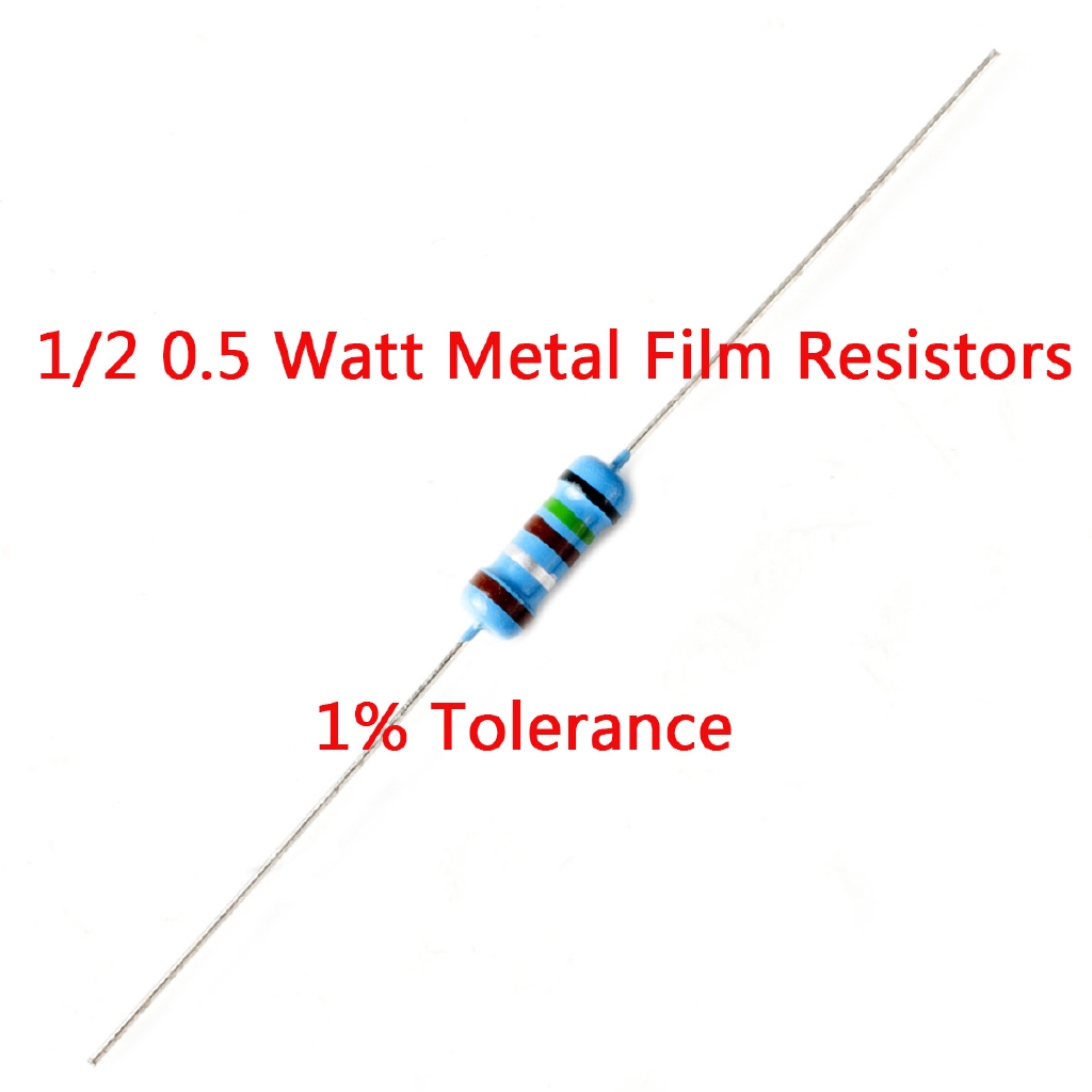 20pcs 1 2w 0 5w 1 Metal Film Resistor 0 1ohm 1 5ohm 0 1r 1 5r 0 1o 1 5o 0 1w 1 5w Shopee Malaysia