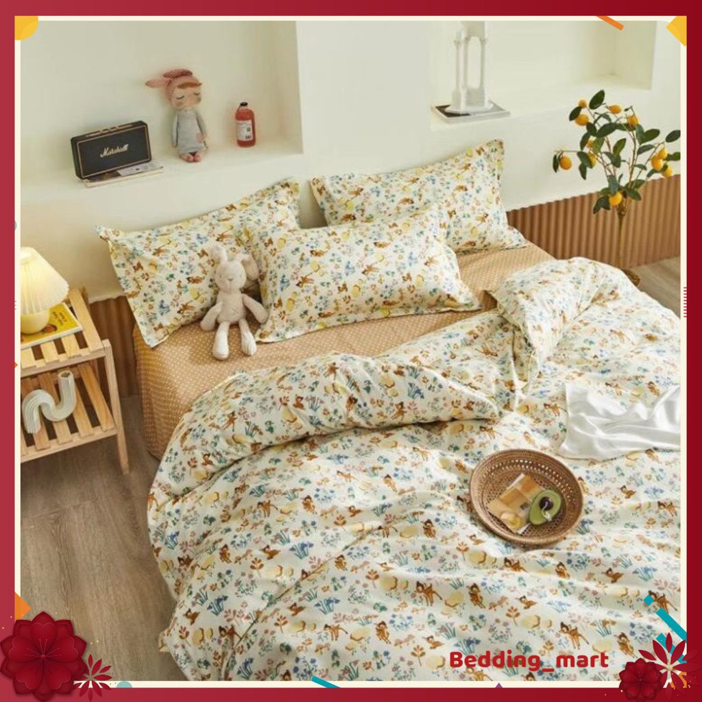 [TYPES OF TYPE 1] Imported poly cotton bedding set with pattern of 4