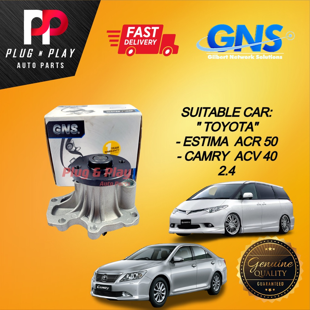 TOYOTA ACR50 ESTIMA ACV40 CAMRY 2.4 (2AZFE) GNS WATER PUMP GENUINE