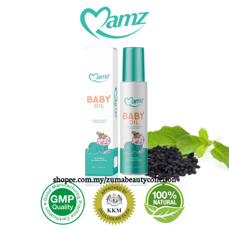 MAMZ Baby Oil Spray With Habbatus Sauda (60ml) Shopee Malaysia