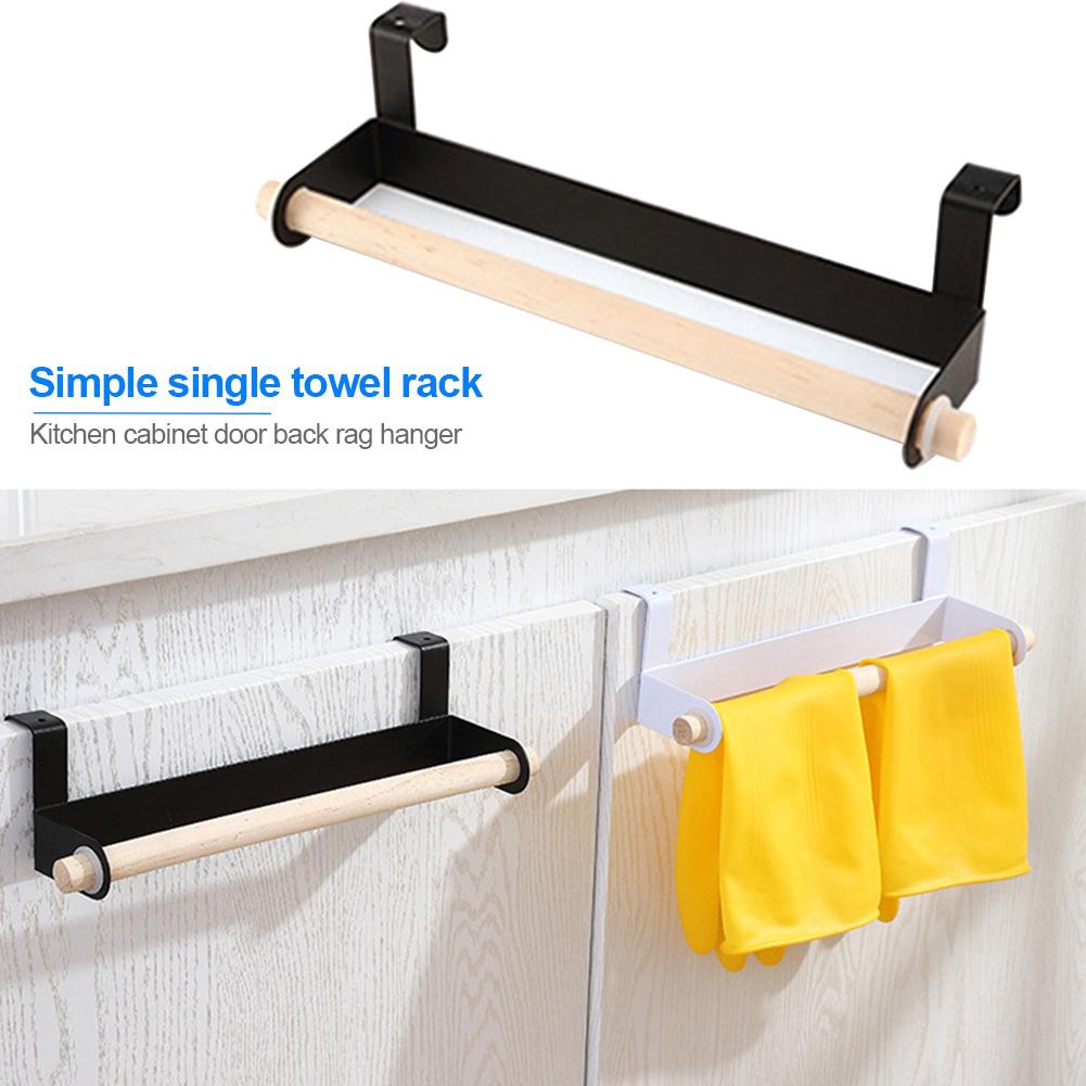 Cy No Drilling Single Simple Towel Racks Kitchen Cabinet Door Back