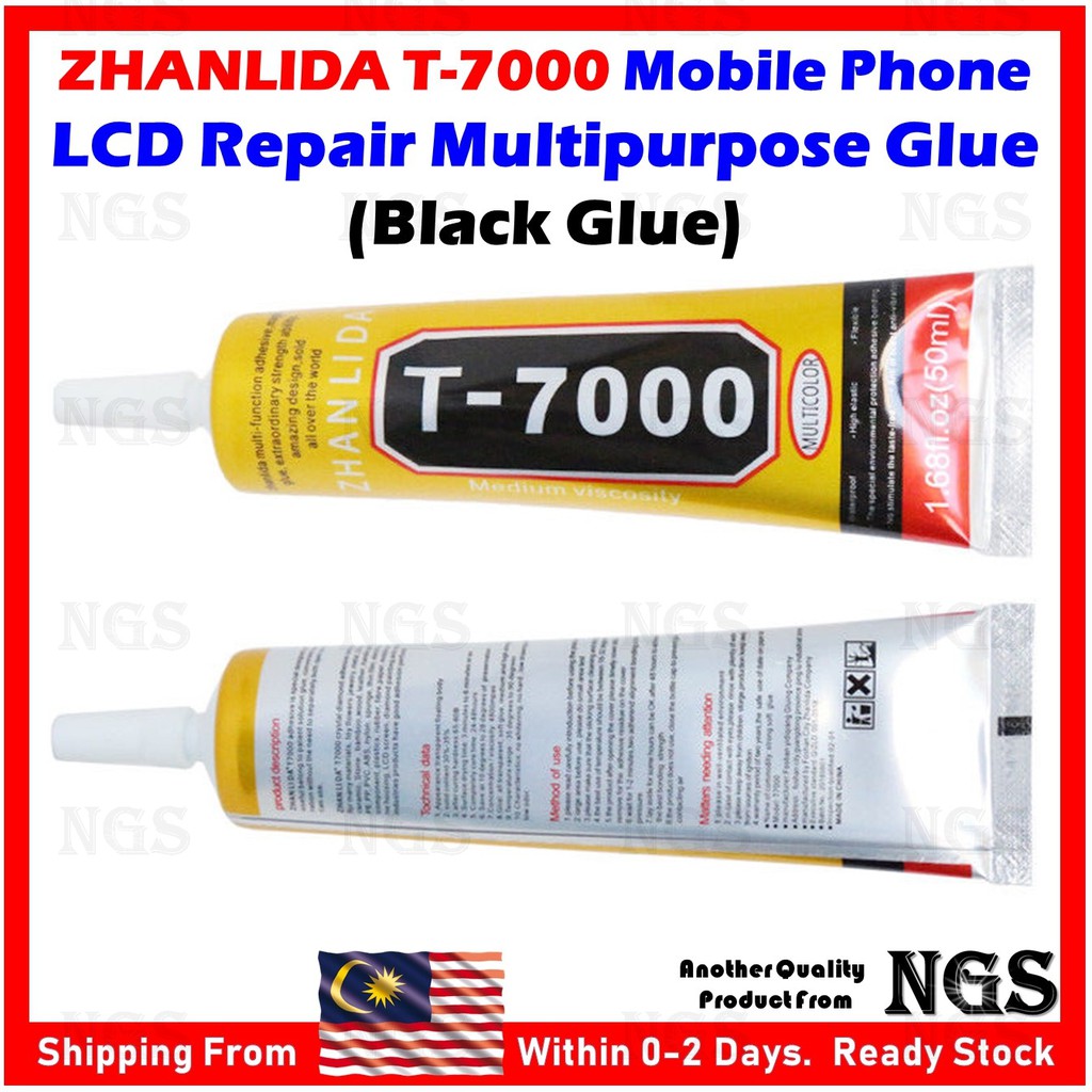 Buy 100 Original Zhanlida T7000 T 7000 Fast Dry Mobile Phone Tablet Screen Lcd Back Cover Black Glue Black Glue Seetracker Malaysia