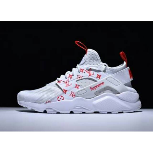 Socca_Shoes) Nike Huarache Supreme LV Full White Original | Shopee Malaysia