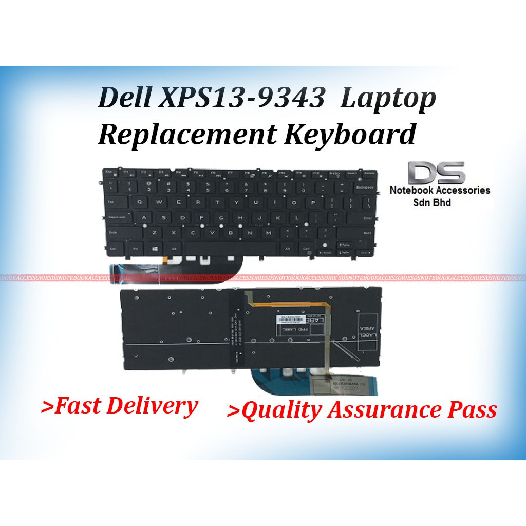 Dell Xps13 9343 9350 9360 Series 0rmk Nsk Ls0bw Laptop Replacement Keyboard Dell Xps13 9343 Laptop Keyboard Shopee Malaysia