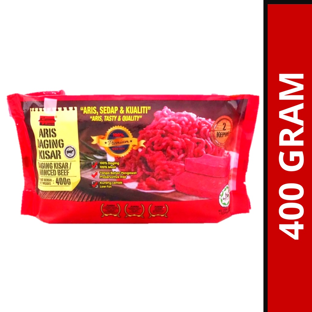 (Halal) Aris Daging Kisar/ Beef Minced Meat 400gm/pkt Shopee Malaysia