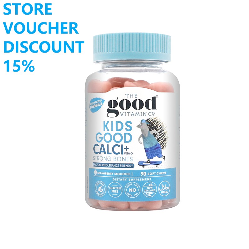 New Zealand The Good Vitamin Co. Kids Calcium + VitaD 90 Soft Chews