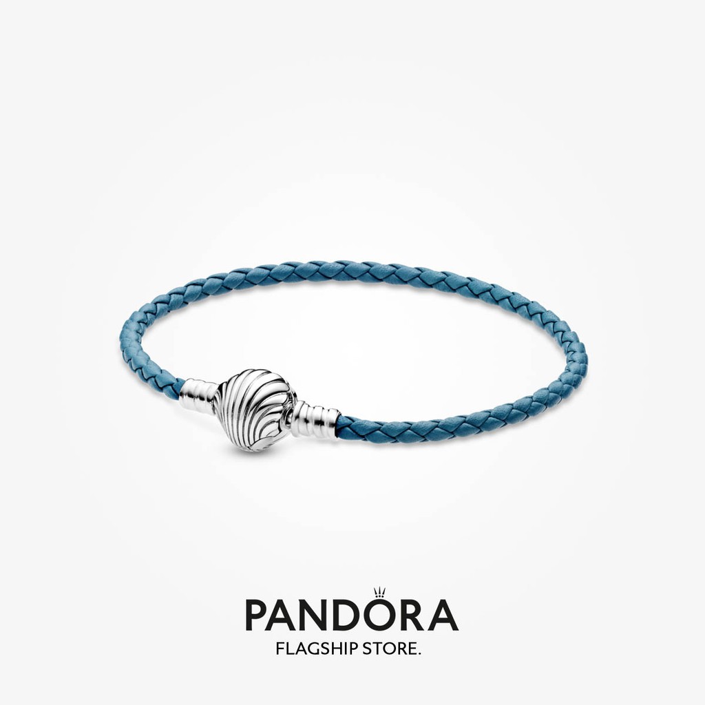 pandora seashell leather bracelet