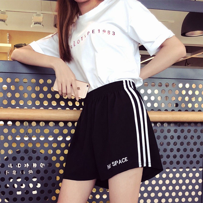 Seluar Pendek Perempuan Women Short Pants Summer Loose Sports Korean Gym  Workout Casual Running | Shopee Malaysia