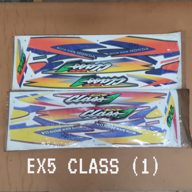 Buy Honda Ex5 Class 1 Body Sticker Decal Motorcycle Ex5 Class Seetracker Malaysia
