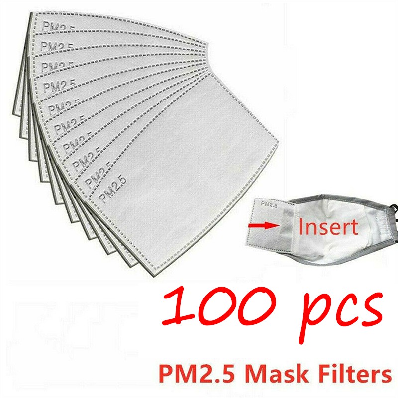 20/30/50/100Pcs Replaceable Outdoor PM2.5 Activated Carbon Filter Face Cover