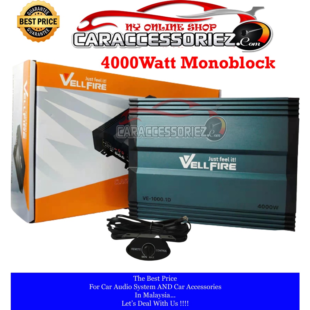 VE1000.1D VELLFIRE CLASS D Monoblock power amplifier amp 4000 Watt