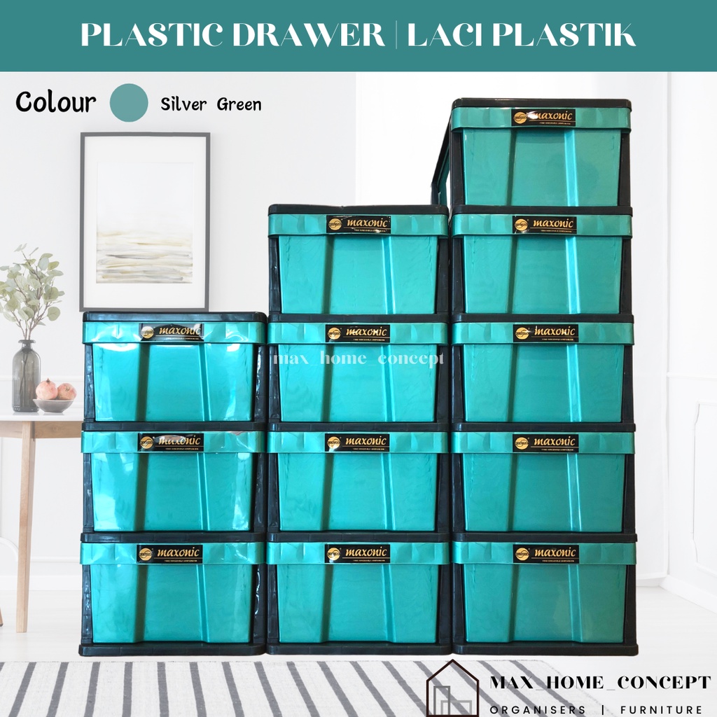 LACI PLASTIK PLASTIC DRAWER 3/4/5 TIER PLASTIC PLASTIC