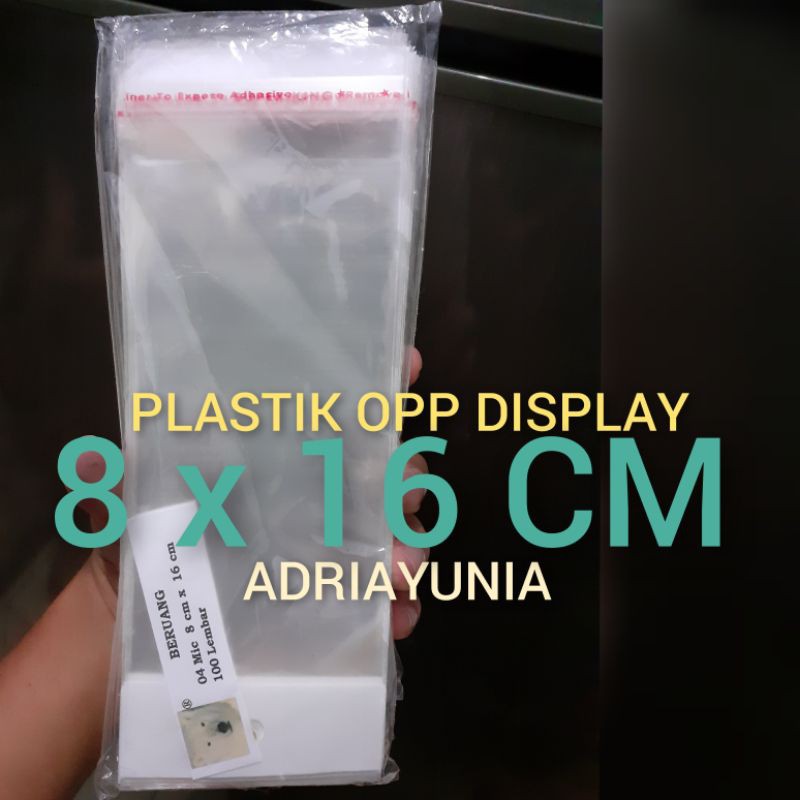 Opp Plastic 8 x 16 Niaga Accessories - Opp Plastic 8x16 Souvenirs - Opp 8x16 Perlis