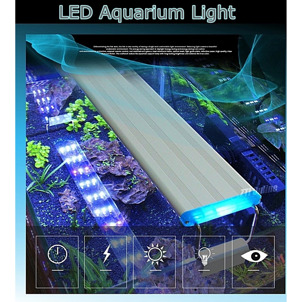 AQUARIUM LED Light Aquatic Plant Fish Tank LED Light Water Plant Lampu