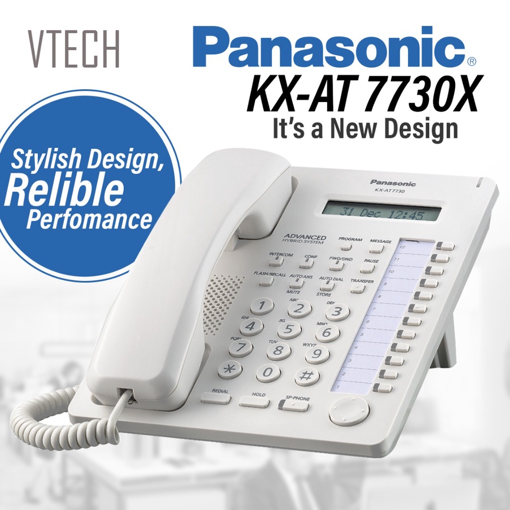 Panasonic KX-AT7730 12 Keys Phone Unit For PABX System Use - Ready ...