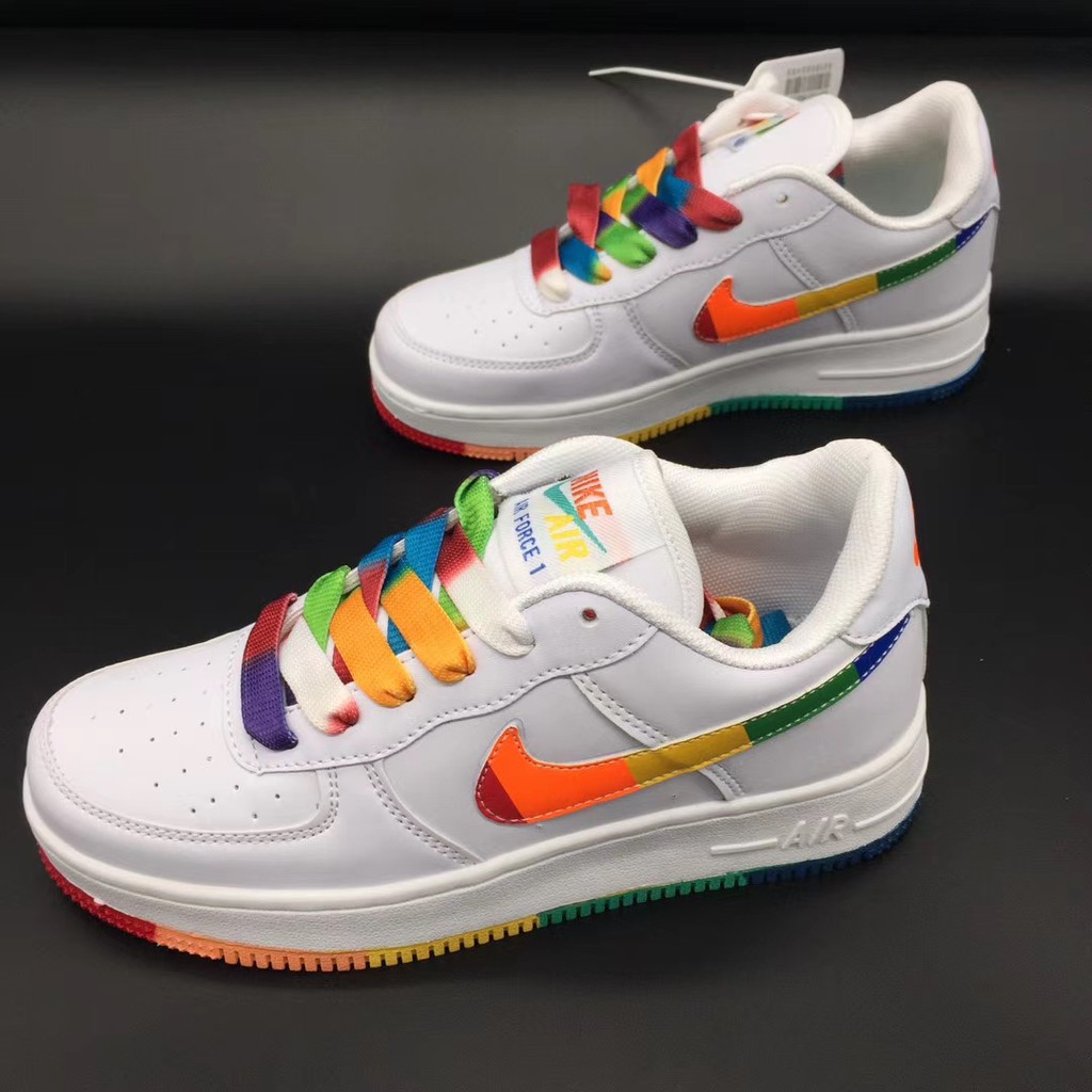 nike rainbow color shoes