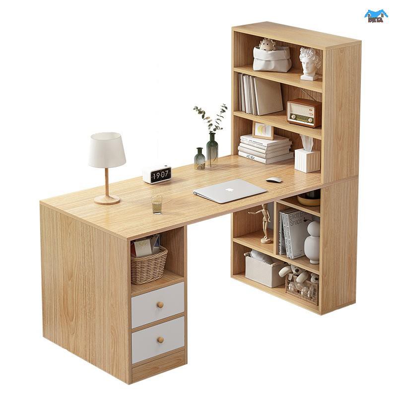 Corner desk bookcase combination integrated study computer simple home