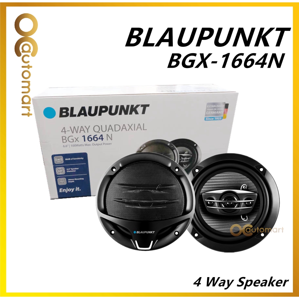 Blaupunkt 4 way 6.6" Coxial Car Speaker BGx 1664N