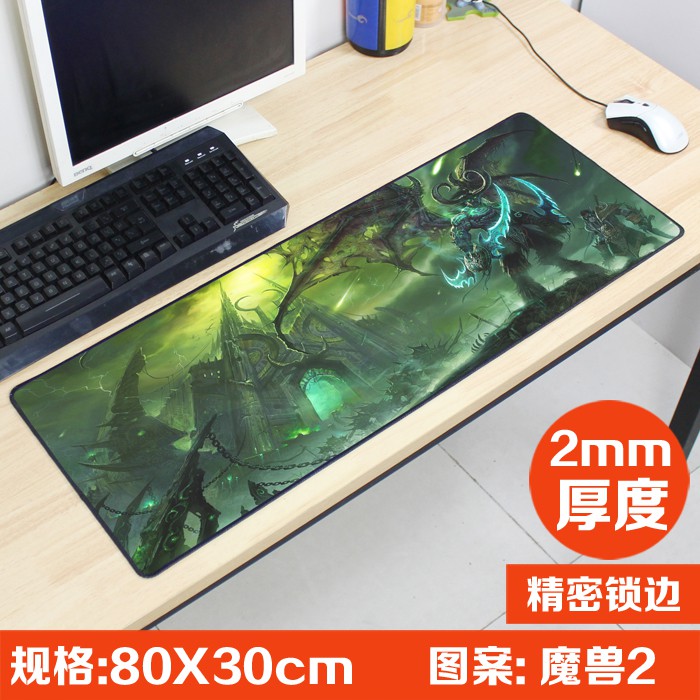 800x300x2mm World Of Warcraft Wow Gaming Mouse Pad Overclock