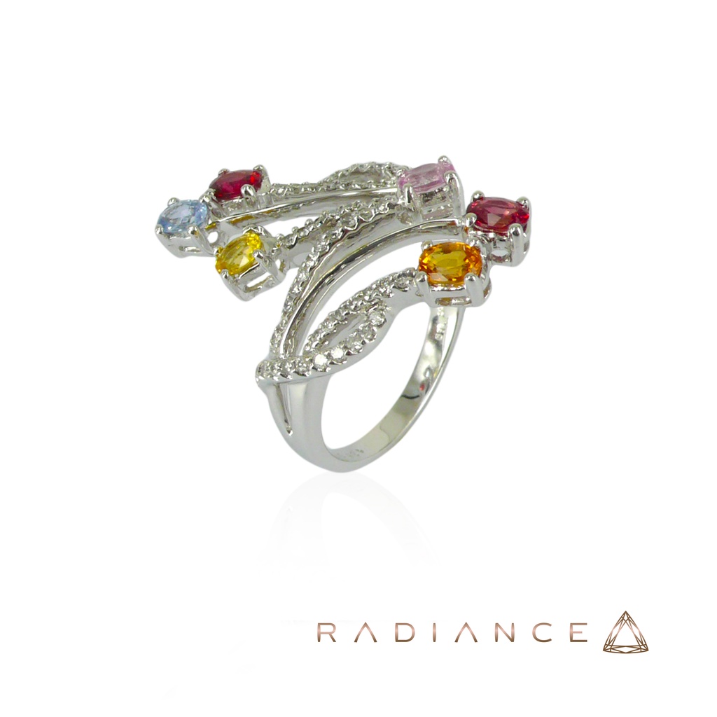 RADIANCE 18KW Fancy Sapphire Ring