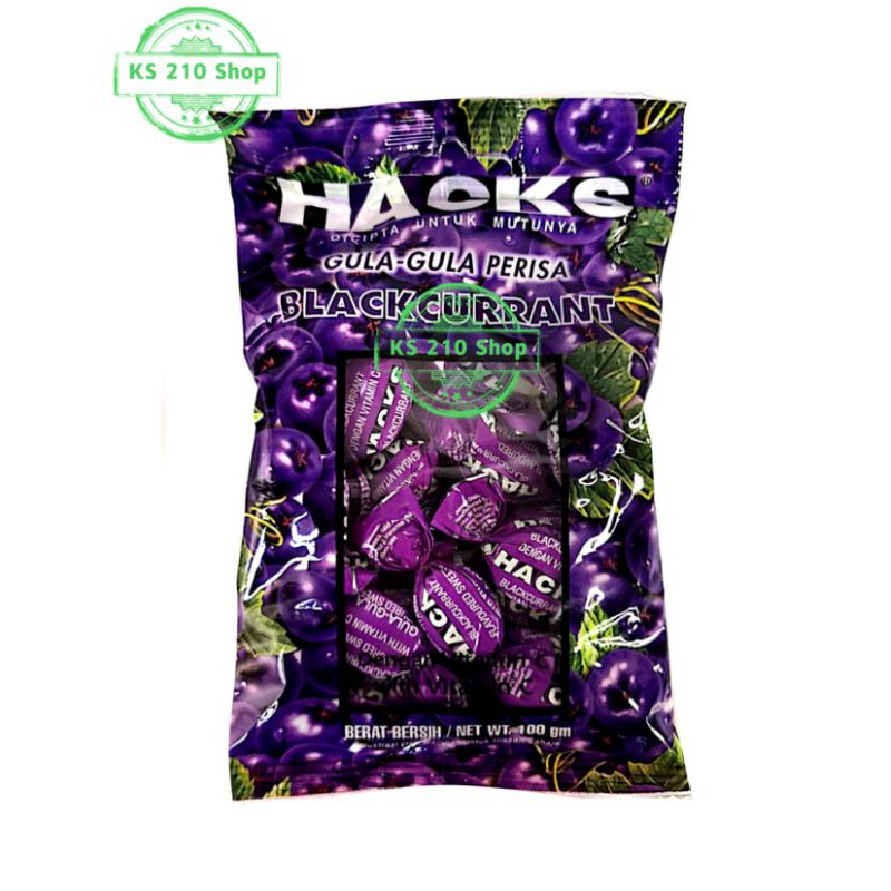 100g Gula Gula Hacks Blackcurrant