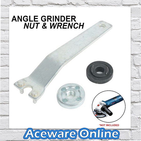 Angle Grinder Nut and Wrench Set with Inner Flange Spanner and Outer