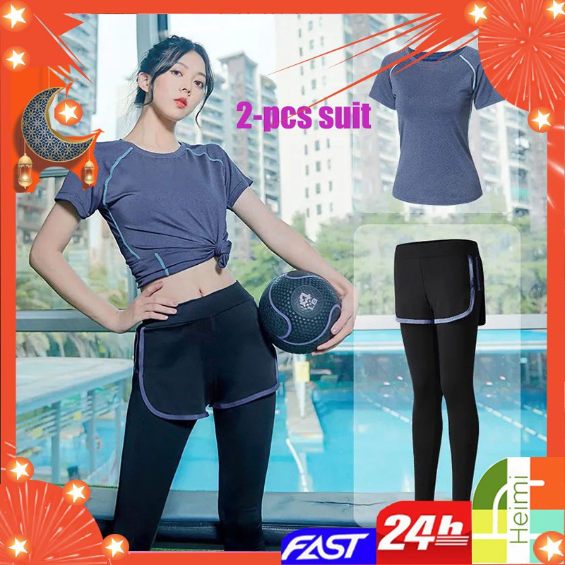 Women's 2-piece sportswear suit running gym yoga exercise fitness training suit, aerobics sportswear （ seasons-2 pieces）