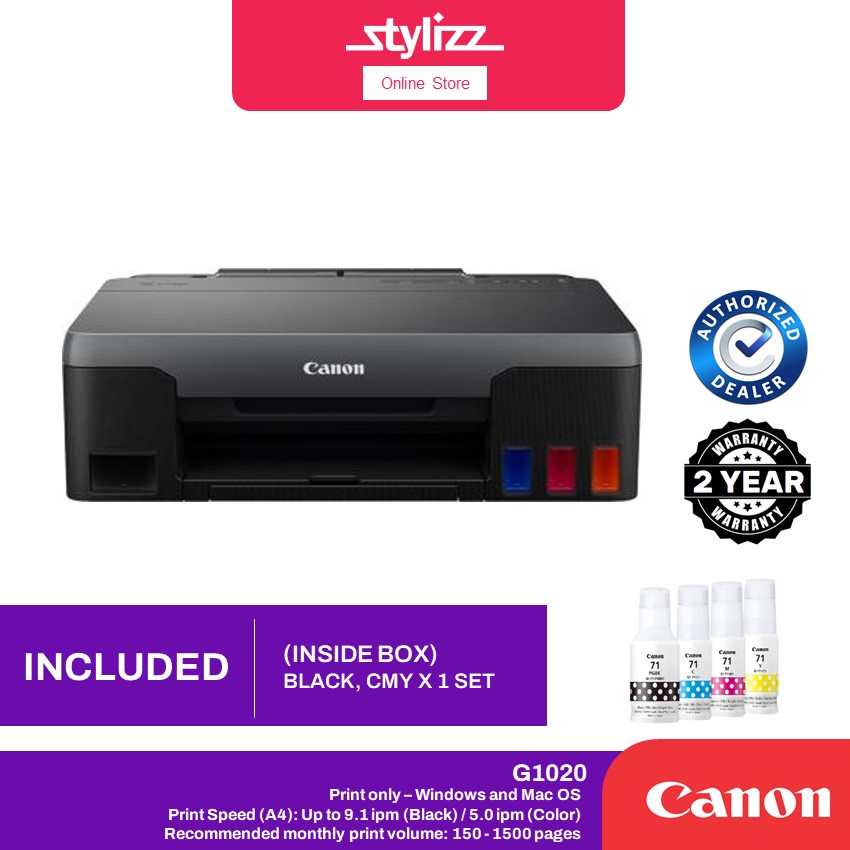 Canon Pixma G1010 Refillable Ink Prices And Promotions May 22 Shopee Malaysia