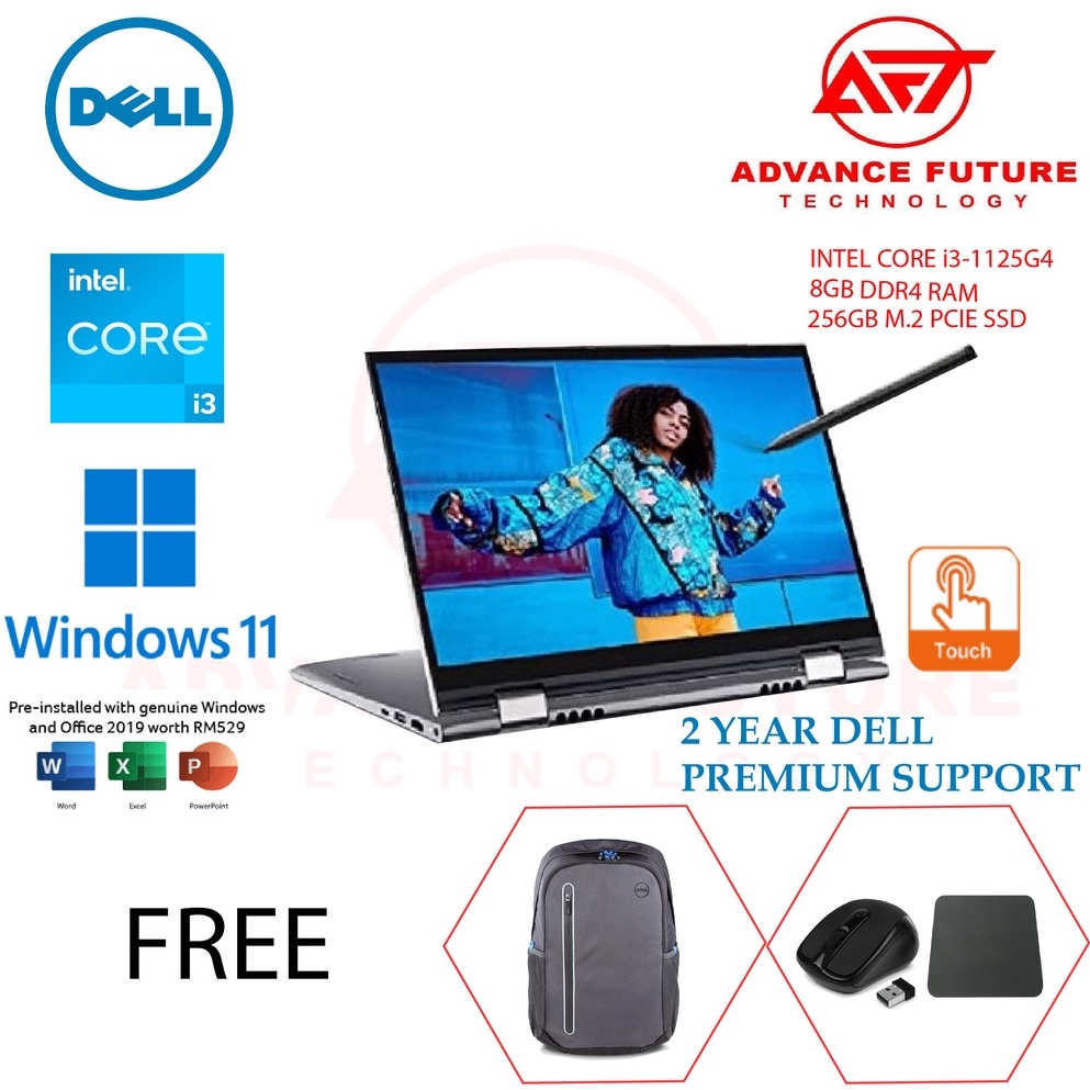 Dell Inspiron 14 2In1 5410 2582SGW11 14'' FHD Touch Laptop Silver ( I31125G4 , 8GB, 256GB