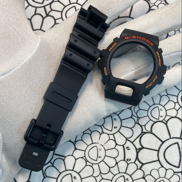 Casio G Shock Dw 6900 1 Foxfire Black Watch Band Bezel Watch Band Case Cover Dw 6900 Shopee Malaysia